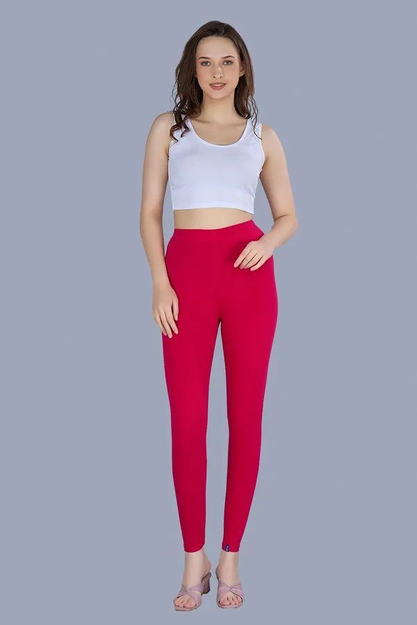 Casual_High_Waisted_Ankle_Length_Leggings_For_Women_Dark_Rani_Rose
