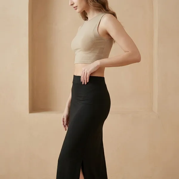 Saree_Shapewear_For_Women_Black_Side_Slit