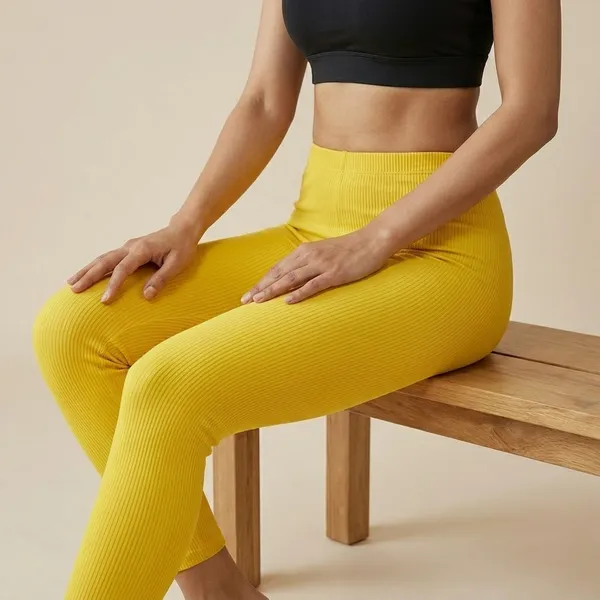 Womens_High_Waisted_Ankle_Leggings_Bright_Yellow