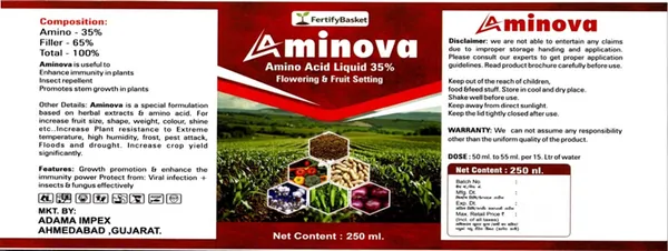 Aminova_Amino_Acid_Liquid_35%_-_Flowering_&_Fruit_Setting_Plant_Growth_Supplement_&_Stickon_Silicon_Based_Spreader_-_All_Purpose_Spray_Adjuvant_For_Better_Nutrient_Retention_(Pack_Of_2)