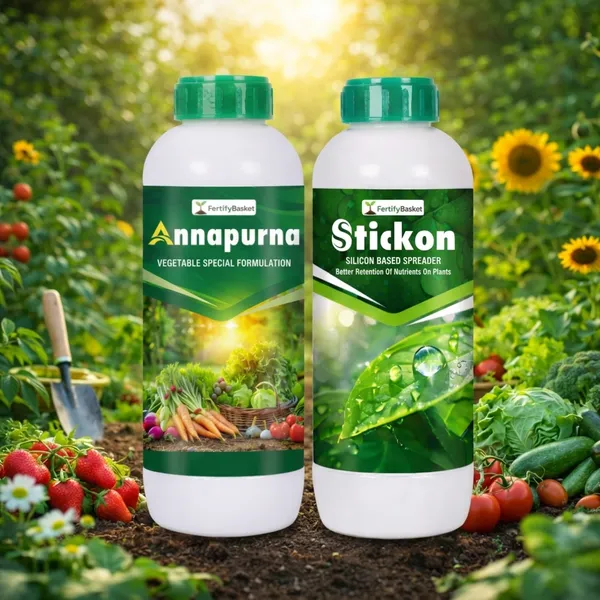 Annapurna_Vegetable_Special_Formulation_-_Organic_Liquid_Fertilizer_&_Stickon_Silicon_Based_Spreader_-_All_Purpose_Spray_Adjuvant_For_Better_Nutrient_Retention_(Pack_Of_2)