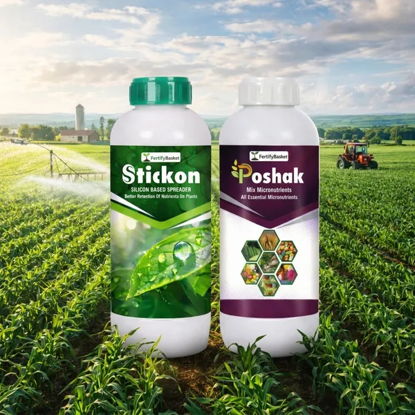 Poshak_Mix_Micronutrients_-_All_Essential_Micronutrients_For_Plants_&_Stickon_Silicon_Based_Spreader_-_All_Purpose_Spray_Adjuvant_For_Better_Nutrient_Retention_(Pack_Of_2)