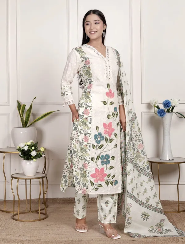 White_Cotton_Premium_Printed_Salwar_Suit_Set_With_Dupatta_For_Women_And_Girls