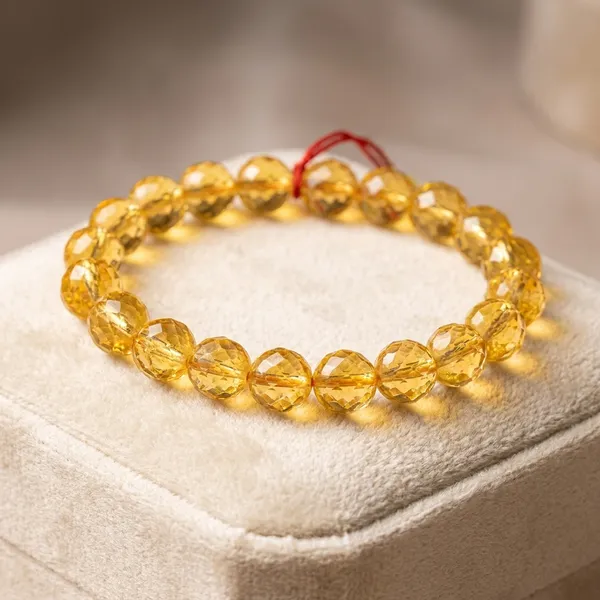 Golden_Citrine_Beaded_Bracelet_Faceted