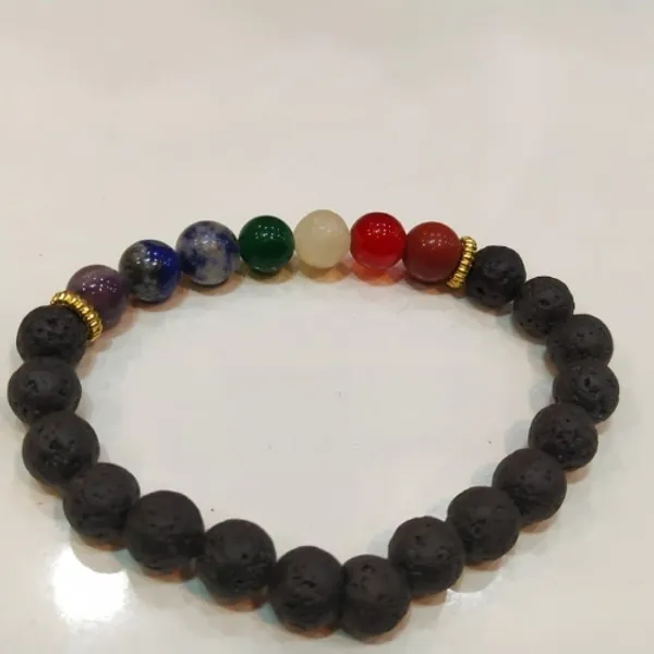 7_Chakra_Lava_Pure_Bracelet_Pack_Of_2