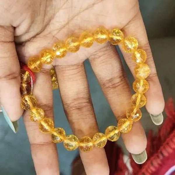 Golden_Citrine_Beaded_Bracelet_Faceted