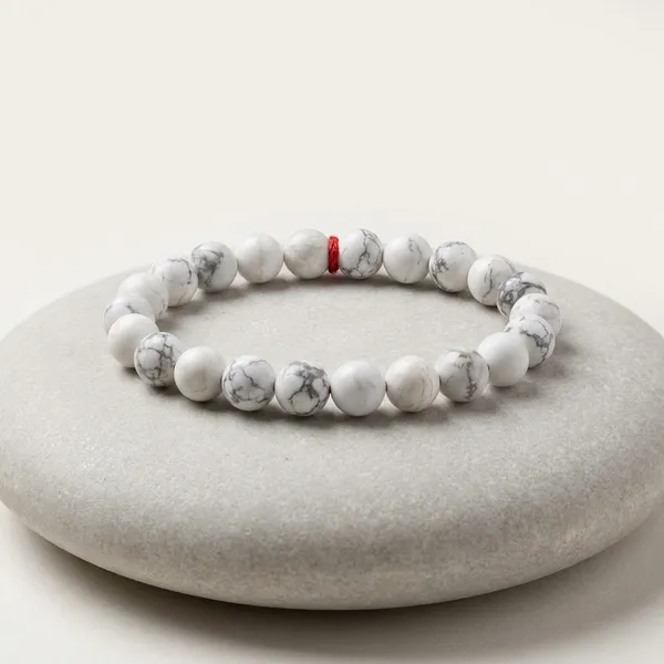 White_Howlite_Bracelet_Pack_Of_2