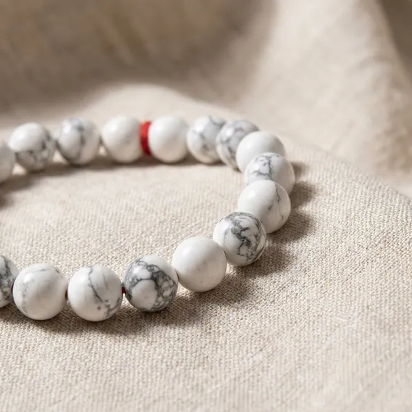 White_Howlite_Bracelet_Pack_Of_2