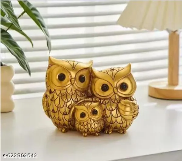 Golden_Owl_Family_Showpiece_For_Home_Decor_Decorative_Resin_Owl_Figurine_Set_For_Living_Room_Table_Shelf_Elegant_Owl_Statue_For_Gift_Interior_Decoration