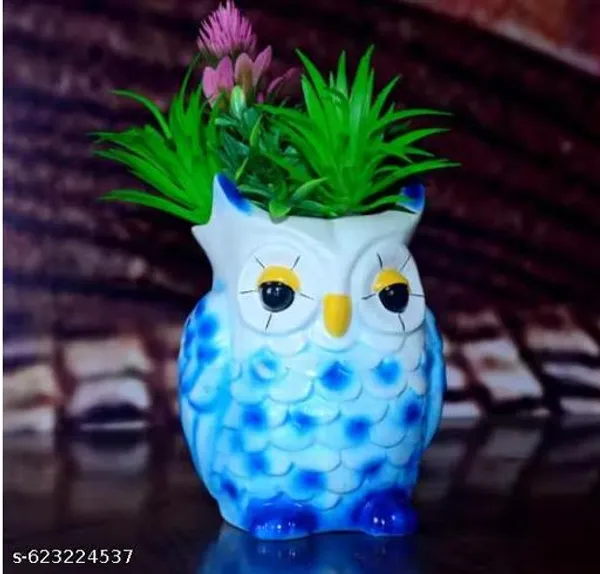 Handcrafted_Owl_Shape_Flower_Pot_For_Table_Decor_Small_Ceramic_Planter_For_Indoor_Plants_Succulents