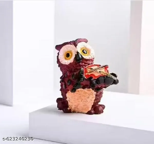 Small_Red_Owl_Figurine_Holding_Book_Scroll_Decorative_Miniature_Showpiece