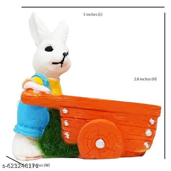 Decorative_Resin_Bunny_Planter_With_Wheelbarrow_Cart_For_Succulents_Indoor_Plants_Multicolour_White_Orange