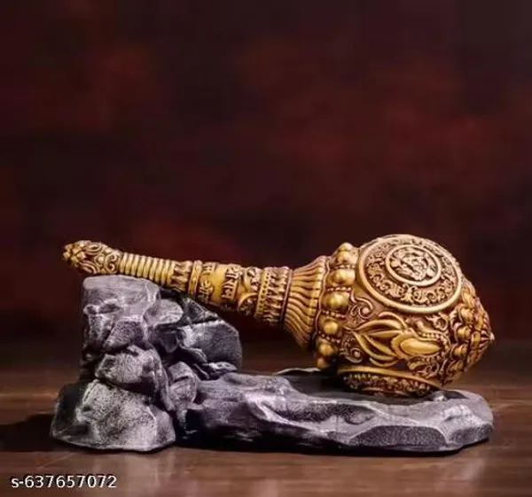 Religious_Golden_Gada_Car_Dashboard_Idol_Showpiece_Lord_Hanuman'S_Mace_Figurine_Durable_Resin_Hindu_Temple_Decor_Home_Vastu_Gift