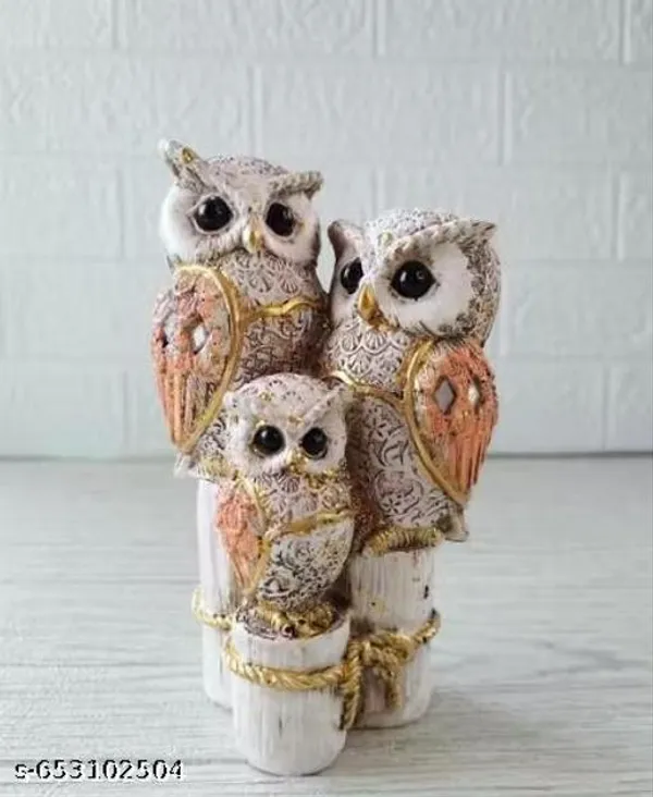 Elegant_Triple_Owl_Family_Resin_Showpiece_For_Home_Decor_Vastu_Owl_Statue_For_Living_Room_Office_Gift_Purpose_Golden_Orange_Decorative_Owl_Figurine