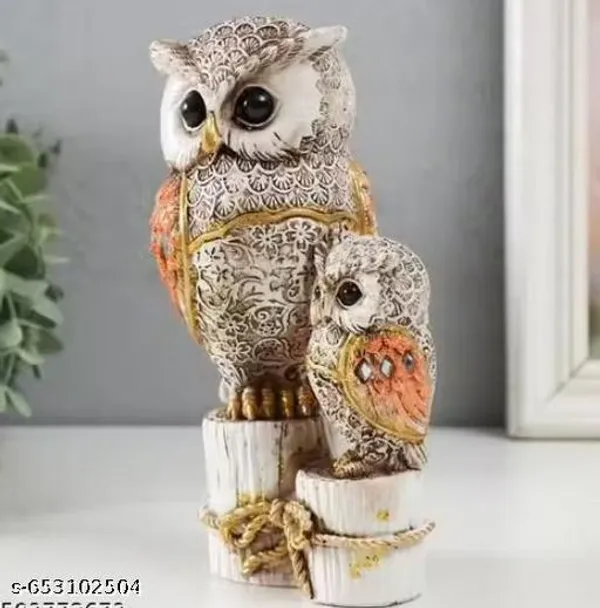 Elegant_Triple_Owl_Family_Resin_Showpiece_For_Home_Decor_Vastu_Owl_Statue_For_Living_Room_Office_Gift_Purpose_Golden_Orange_Decorative_Owl_Figurine