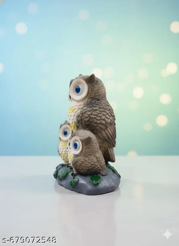 Polyresin_4_Owl_Family_Decorative_Showpiece_For_Home_Office_Table_Decor_Multicolor_Wise_Owl_Figurine_For_Shelf_Gift