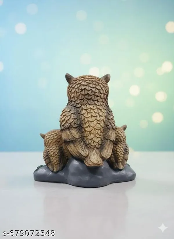 Polyresin_4_Owl_Family_Decorative_Showpiece_For_Home_Office_Table_Decor_Multicolor_Wise_Owl_Figurine_For_Shelf_Gift