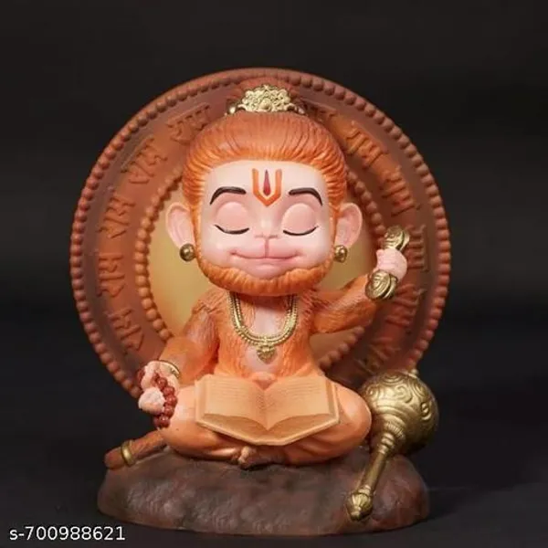 Adorable_Bal_Hanuman_Murti_With_Book_And_Gada_Orange_Color_Resin_Idol_For_Car_Desk_Pooja_Home_Decor_Cute_Sitting_Bajrangbali_Showpiece_For_Study_Table_Gift_Use