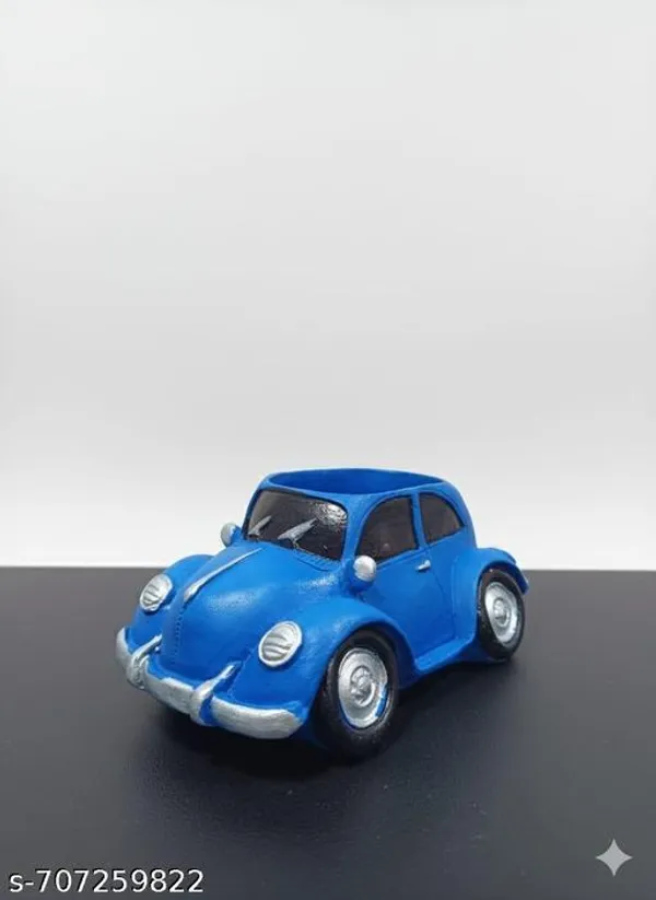 Unique_Blue_Beetle_Car_Shape_Resin_Pen_Stand_Office_Desk_Organizer_For_Home_Study_Table_Pack_Of_1