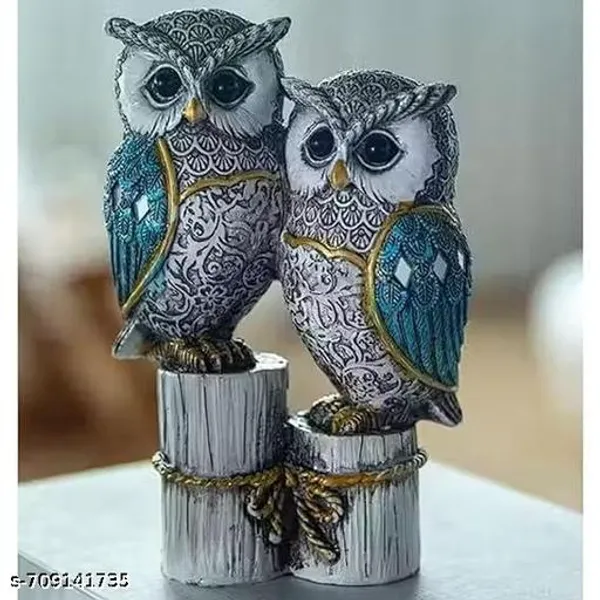 Premium_Polyresin_Handcrafted_Couple_Owl_Statue_For_Home_Decor_Antique_Teal_Blue_White_Decorative_Showpiece_For_Living_Room_Bedroom_Office_Table_Vastu_Friendly_Good_Luck_Gift_Item_For_Anniversary_Birthday_Housewarming_Set_Of_2_Owls_On_Tree_Trunk