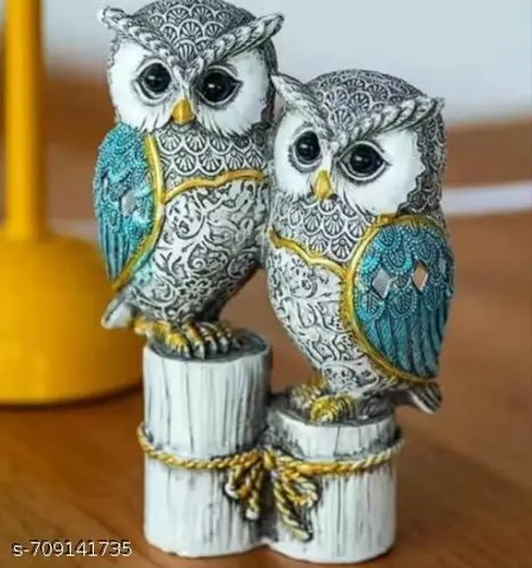 Premium_Polyresin_Handcrafted_Couple_Owl_Statue_For_Home_Decor_Antique_Teal_Blue_White_Decorative_Showpiece_For_Living_Room_Bedroom_Office_Table_Vastu_Friendly_Good_Luck_Gift_Item_For_Anniversary_Birthday_Housewarming_Set_Of_2_Owls_On_Tree_Trunk