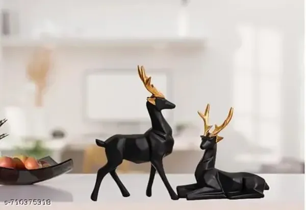 Set_Of_2_Premium_Polyresin_Deer_Showpiece_Black_Gold_Reindeer_Pair_For_Home_Decor_Living_Room_Office_Gifting_Luxury_Decorative_Item