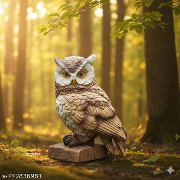Handcrafted_Resin_Owl_Figurine_Decorative_Great_Horned_Owl_Statue_For_Home_Decor_Office_Desk_And_Gifting_Brown_White_6_Inch