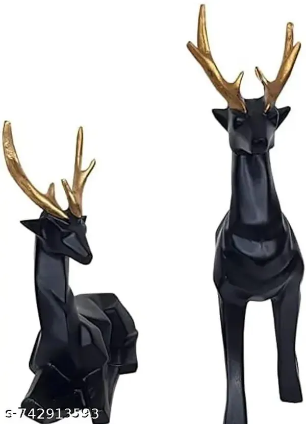 Modern_Geometric_Deer_Figurine_Set_Of_2_Elegant_Resin_Reindeer_Statues_With_Gold_Antlers_For_Home_Office_Decor_Matte_Black