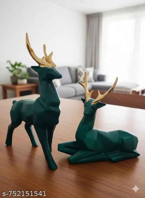 Green_Deer_Sculpture_With_Gold_Antlers_Stylish_Decor_For_Home_Office