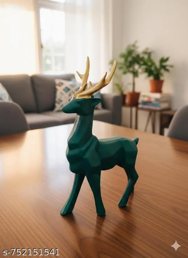 Green_Deer_Sculpture_With_Gold_Antlers_Stylish_Decor_For_Home_Office