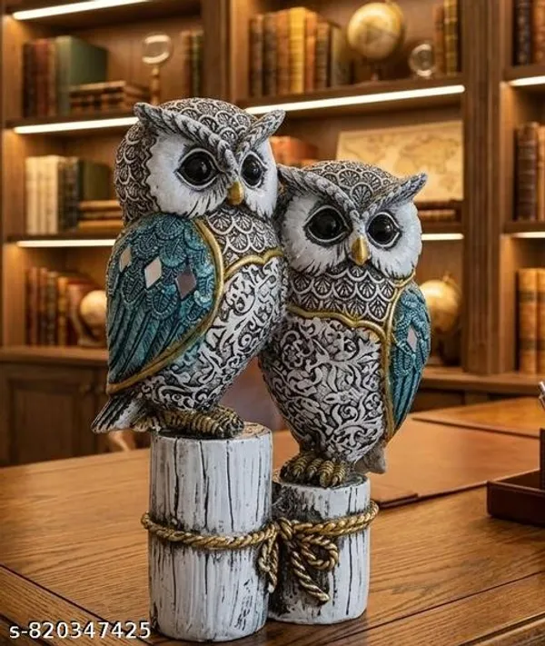 Elegant_Double_Owl_Figurine_Statue_Hand_Painted_Decorative_Sculpture_For_Home_Living_Room_Office_And_Shelf_Decor