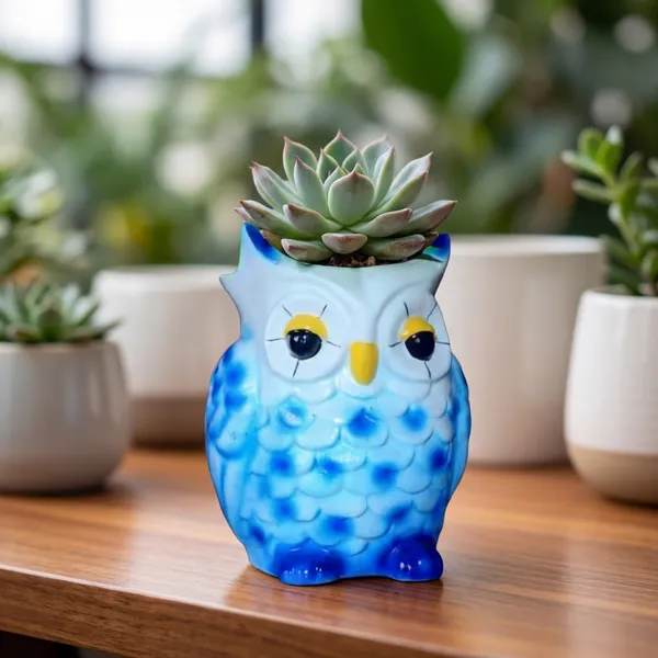 Handcrafted_Owl_Shape_Flower_Pot_For_Table_Decor_Small_Ceramic_Planter_For_Indoor_Plants_Succulents