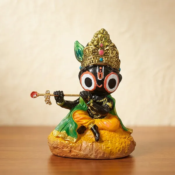 Cute_Lord_Jagannath_Idol_With_Flute_Decorative_Figurine_For_Home_Desk