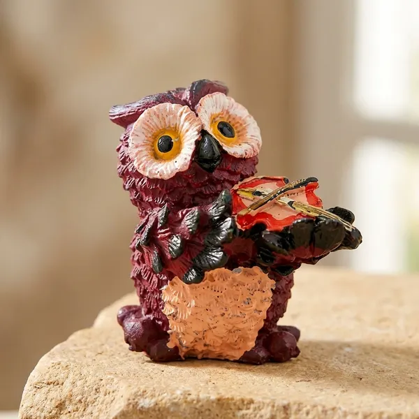 Small_Red_Owl_Figurine_Holding_Book_Scroll_Decorative_Miniature_Showpiece