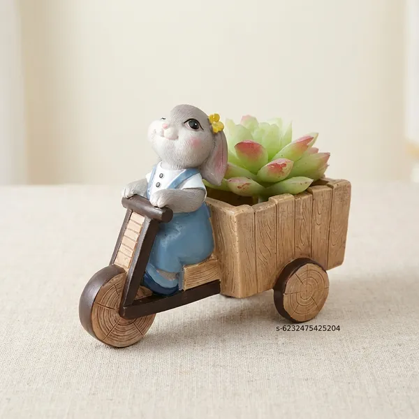 Cute_Resin_Rabbit_On_Tricycle_Planter_Pot_For_Desk_Balcony_Home_Decor