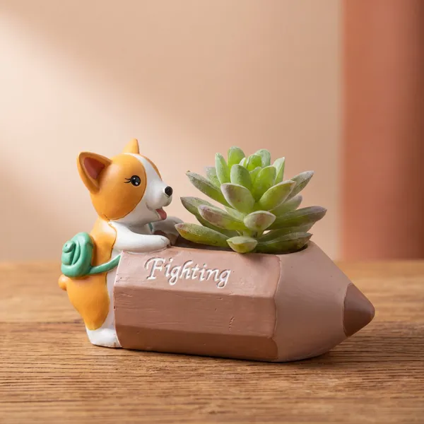 Cute_Corgi_Dog_Pencil_Planter_Fighting_Motivational_Pen_Holder_Desk_Organizer_For_Students