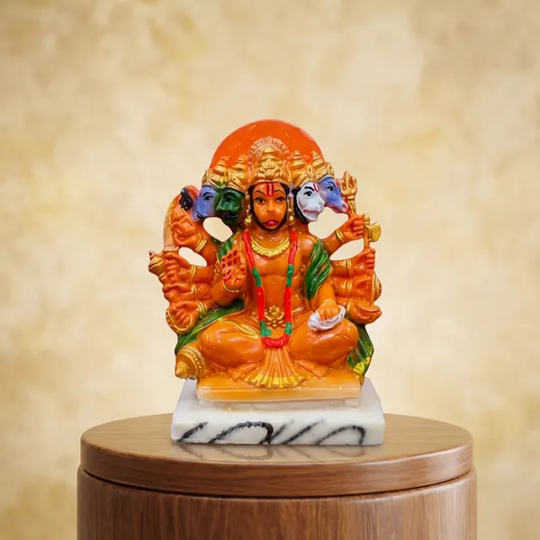 Panchmukhi_Hanuman_Ji_Inspired_Decorative_Showpiece_Multicolour_Resin_Sitting_Figurine_For_Table_Office_Gifting