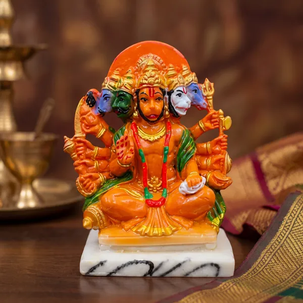 Panchmukhi_Hanuman_Ji_Inspired_Decorative_Showpiece_Multicolour_Resin_Sitting_Figurine_For_Table_Office_Gifting