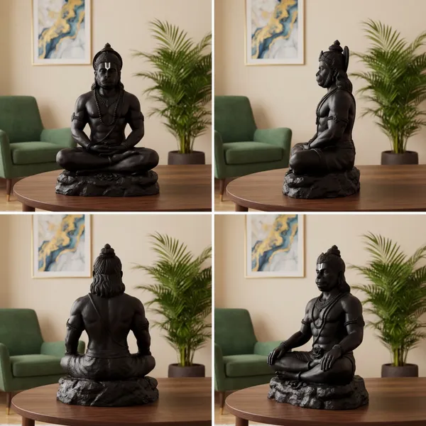 Bajrangbali_Inspired_Meditating_Showpiece_Premium_Polyresin_Sitting_Figurine_For_Table_Shelf_Home_Decor_Matte_Black_Colour