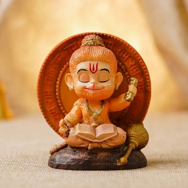 Adorable_Bal_Hanuman_Murti_With_Book_And_Gada_Orange_Color_Resin_Idol_For_Car_Desk_Pooja_Home_Decor_Cute_Sitting_Bajrangbali_Showpiece_For_Study_Table_Gift_Use