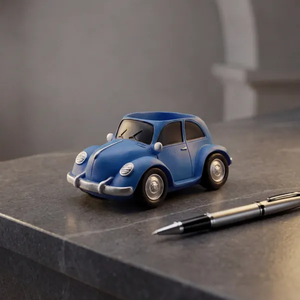Unique_Blue_Beetle_Car_Shape_Resin_Pen_Stand_Office_Desk_Organizer_For_Home_Study_Table_Pack_Of_1