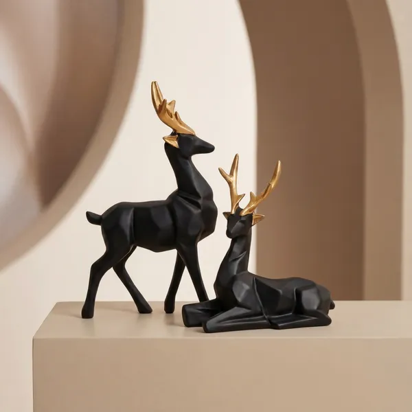 Set_Of_2_Premium_Polyresin_Deer_Showpiece_Black_Gold_Reindeer_Pair_For_Home_Decor_Living_Room_Office_Gifting_Luxury_Decorative_Item
