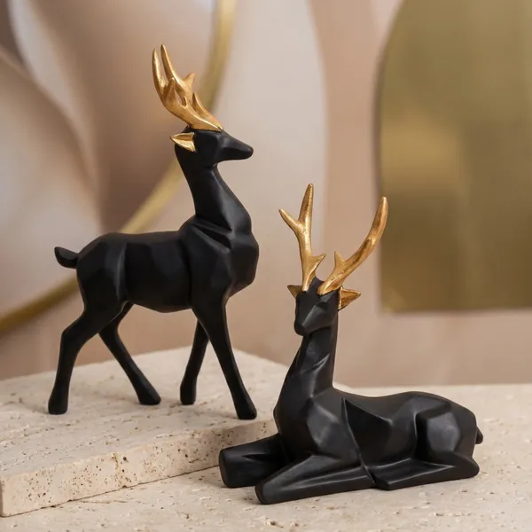 Set_Of_2_Premium_Polyresin_Deer_Showpiece_Black_Gold_Reindeer_Pair_For_Home_Decor_Living_Room_Office_Gifting_Luxury_Decorative_Item