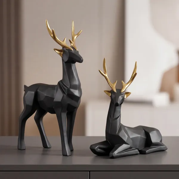 Modern_Geometric_Deer_Figurine_Set_Of_2_Elegant_Resin_Reindeer_Statues_With_Gold_Antlers_For_Home_Office_Decor_Matte_Black