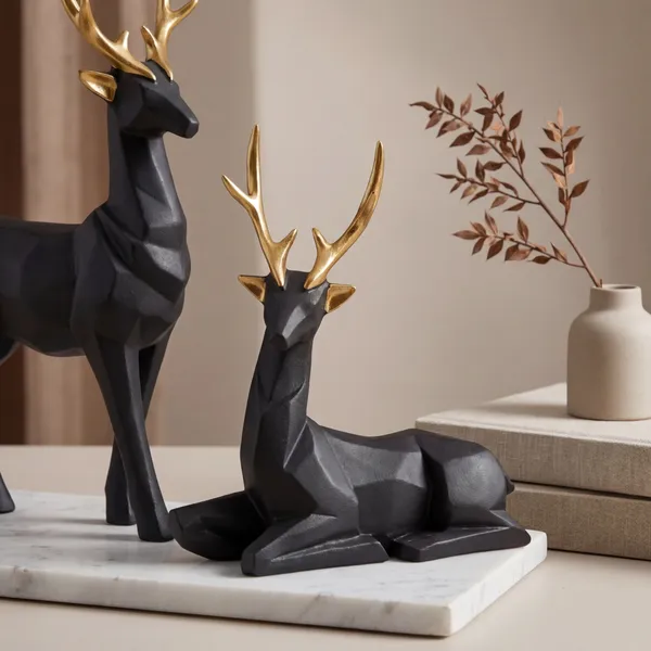Modern_Geometric_Deer_Figurine_Set_Of_2_Elegant_Resin_Reindeer_Statues_With_Gold_Antlers_For_Home_Office_Decor_Matte_Black
