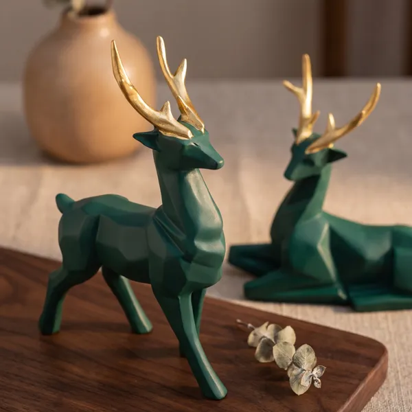 Green_Deer_Sculpture_With_Gold_Antlers_Stylish_Decor_For_Home_Office