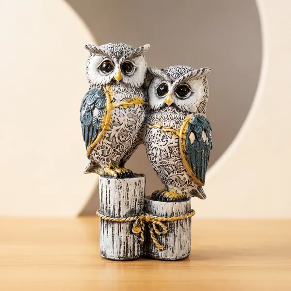 Decorative_Owl_Figurine_Set_For_Home_Decor_Handcrafted_Resin_Sculpture_For_Living_Room_Or_Office