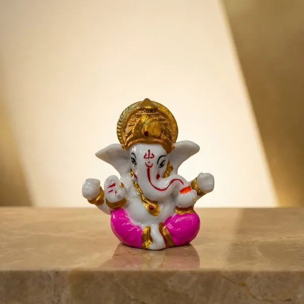 White_Pink_Resin_Ganesh_Ji_Idol_For_Home_Temple_Car_Dashboard_Golden_Crown_Sitting_Ganesha_Murti_For_Pooja_Gift_Decoration