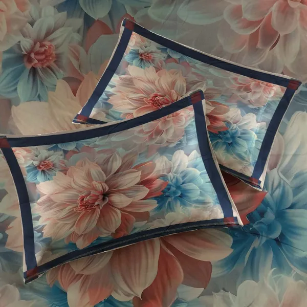 Homiee_Cotton_Blend_Double_Flat_280_Tc_Floral_1_Summer_Bedsheet_With_2_Pillow_Covers_(Bronco)