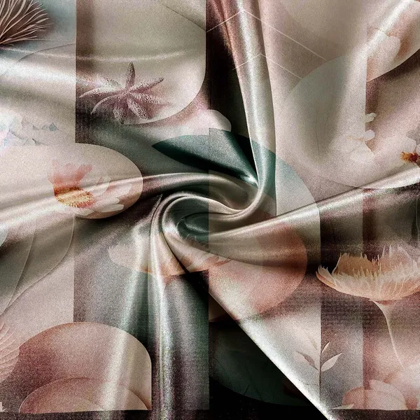 Homiee_Cotton_Blend_Double_Flat_280_Tc_Floral_1_Summer_Bedsheet_With_2_Pillow_Covers_(Slate)